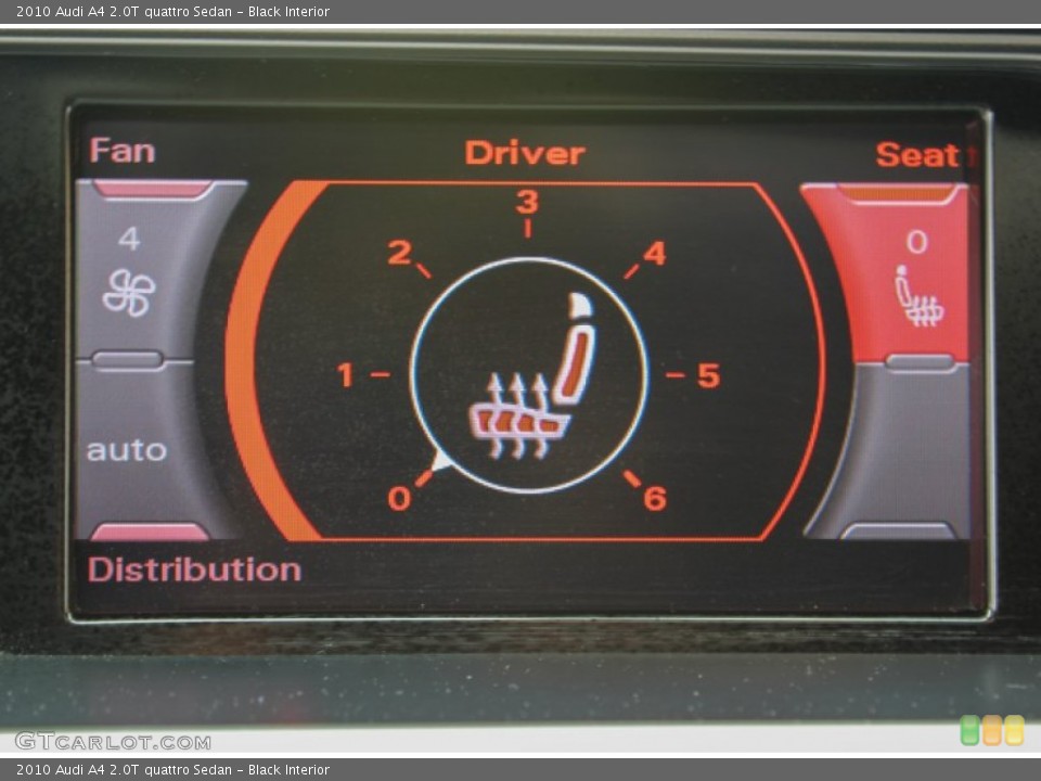 Black Interior Controls for the 2010 Audi A4 2.0T quattro Sedan #82057293