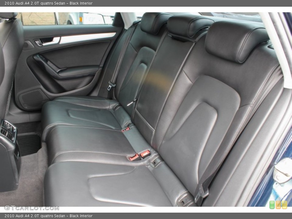 Black Interior Rear Seat for the 2010 Audi A4 2.0T quattro Sedan #82057323