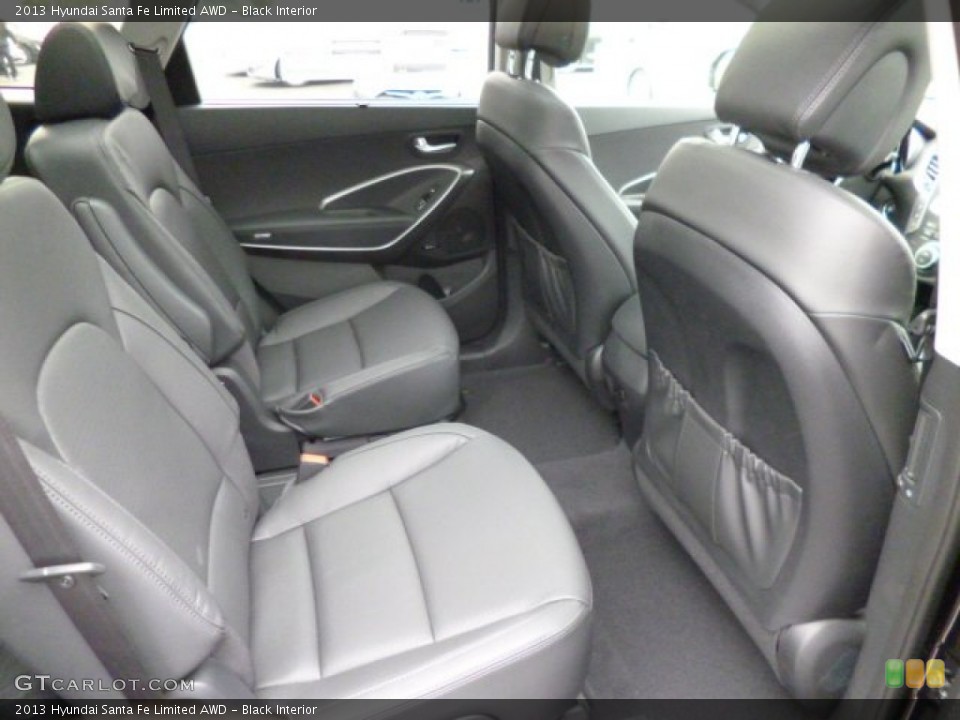 Black Interior Rear Seat for the 2013 Hyundai Santa Fe Limited AWD #82057641