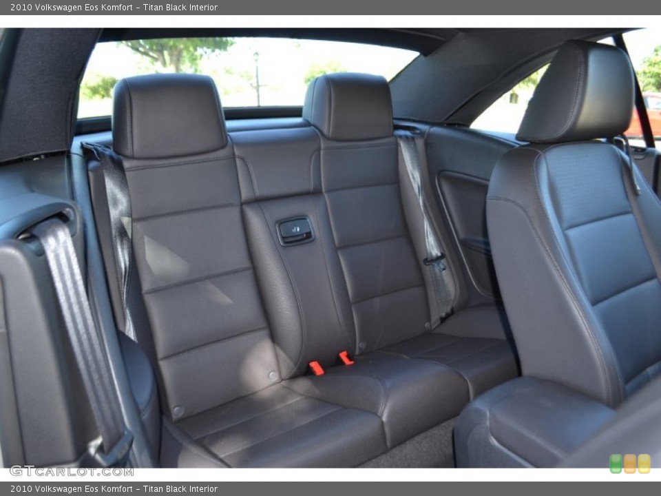 Titan Black Interior Rear Seat for the 2010 Volkswagen Eos Komfort #82057914