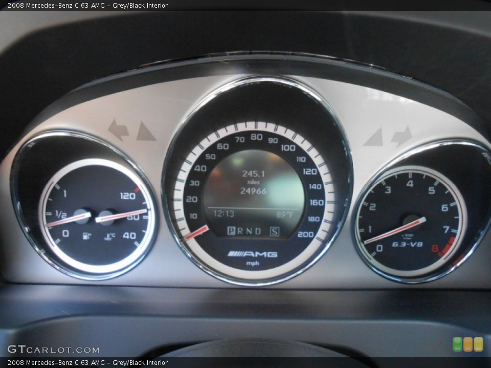 Grey/Black Interior Gauges for the 2008 Mercedes-Benz C 63 AMG #82058845