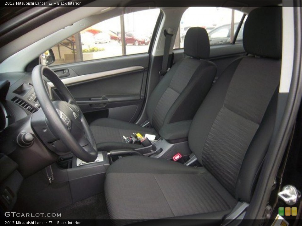 Black Interior Front Seat for the 2013 Mitsubishi Lancer ES #82059025