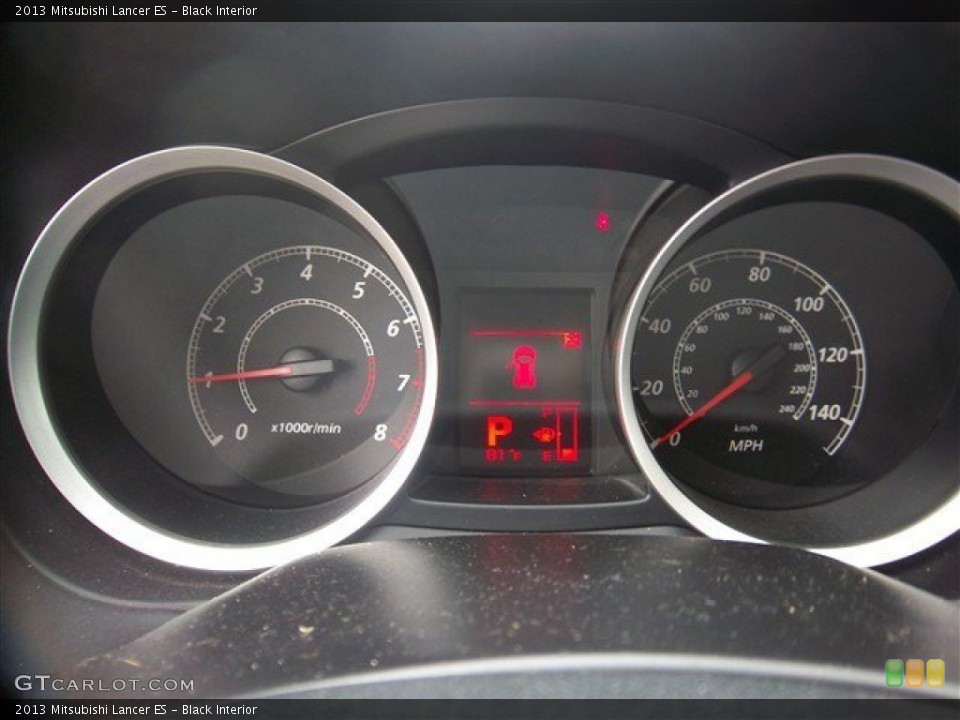 Black Interior Gauges for the 2013 Mitsubishi Lancer ES #82059222