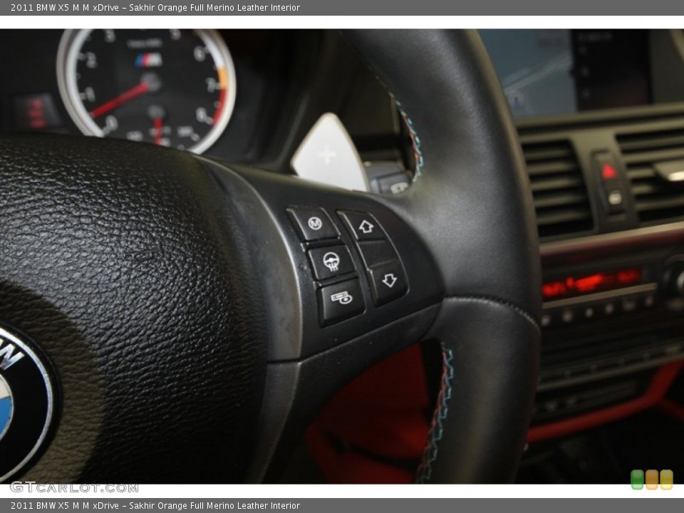 Sakhir Orange Full Merino Leather Interior Controls for the 2011 BMW X5 M M xDrive #82064189