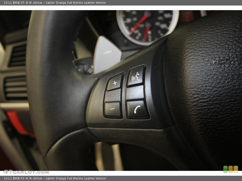 Sakhir Orange Full Merino Leather Interior Controls for the 2011 BMW X5 M M xDrive #82064211