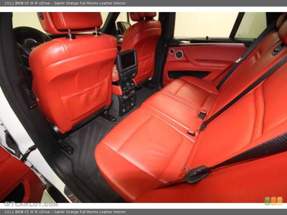Sakhir Orange Full Merino Leather Interior Rear Seat for the 2011 BMW X5 M M xDrive #82064258