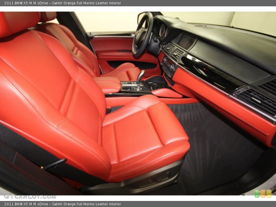 Sakhir Orange Full Merino Leather Interior Front Seat for the 2011 BMW X5 M M xDrive #82064484