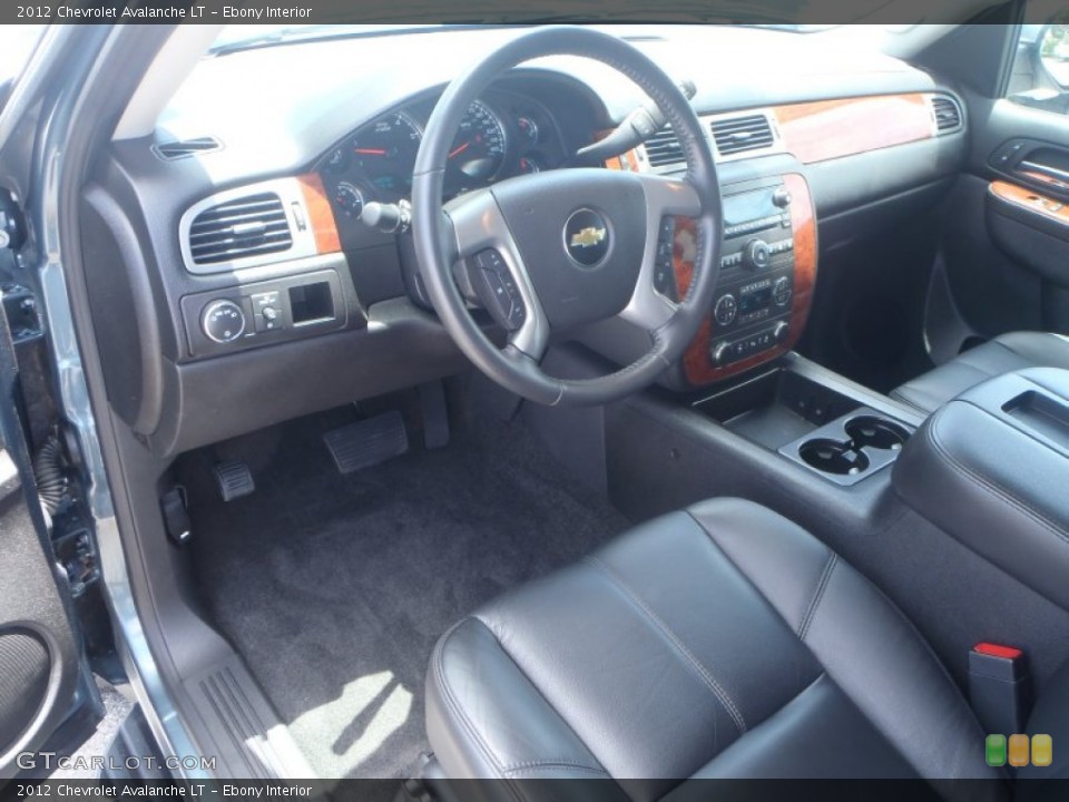 Ebony 2012 Chevrolet Avalanche Interiors