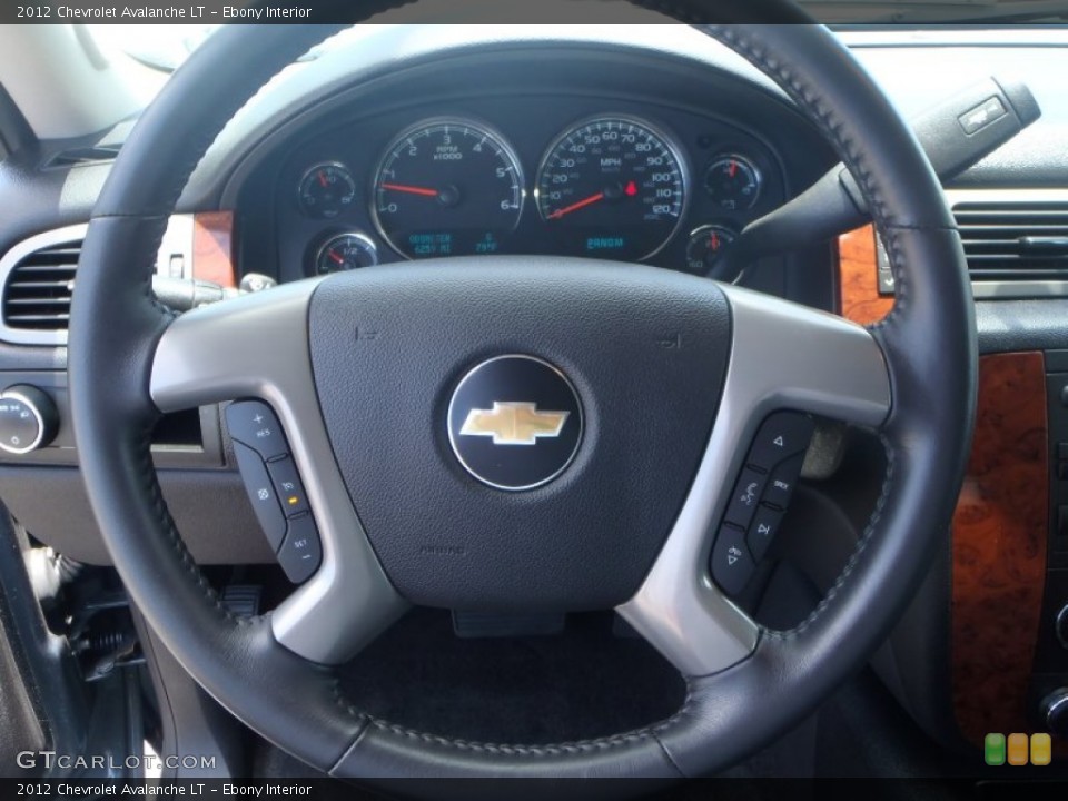 Ebony Interior Steering Wheel for the 2012 Chevrolet Avalanche LT #82066233