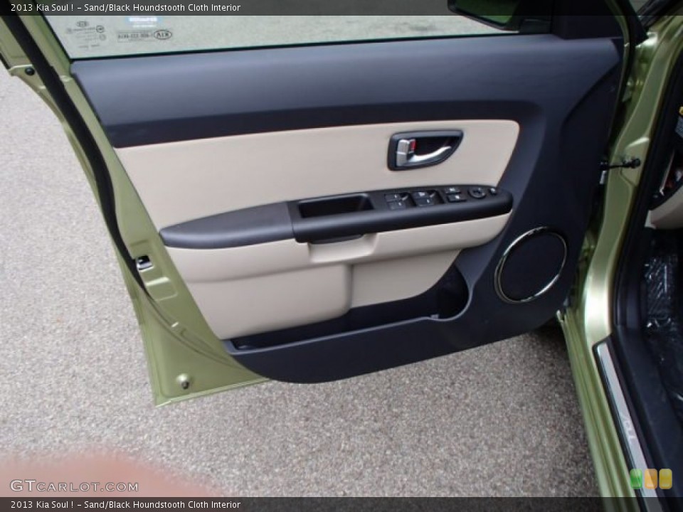 Sand/Black Houndstooth Cloth Interior Door Panel for the 2013 Kia Soul ! #82067150