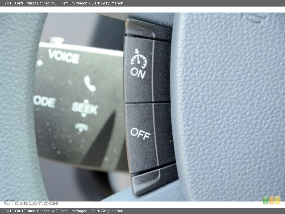 Dark Gray Interior Controls for the 2013 Ford Transit Connect XLT Premium Wagon #82068027