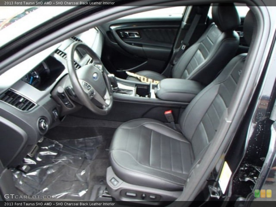 SHO Charcoal Black Leather Interior Photo for the 2013 Ford Taurus SHO AWD #82068507