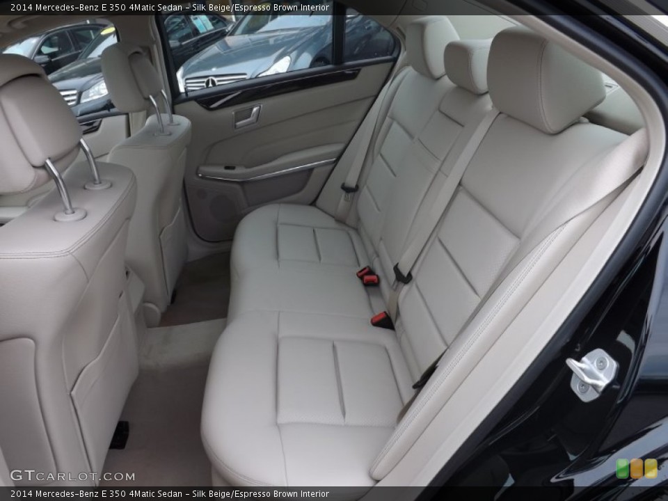 Silk Beige/Espresso Brown Interior Rear Seat for the 2014 Mercedes-Benz E 350 4Matic Sedan #82070477