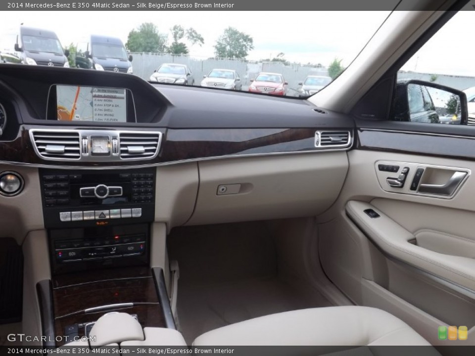 Silk Beige/Espresso Brown Interior Dashboard for the 2014 Mercedes-Benz E 350 4Matic Sedan #82070522