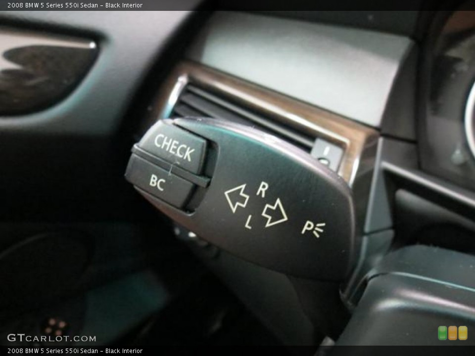 Black Interior Controls for the 2008 BMW 5 Series 550i Sedan #82070552