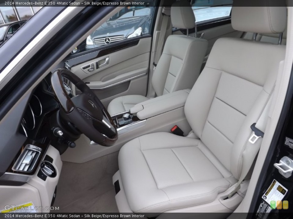 Silk Beige/Espresso Brown Interior Photo for the 2014 Mercedes-Benz E 350 4Matic Sedan #82070570