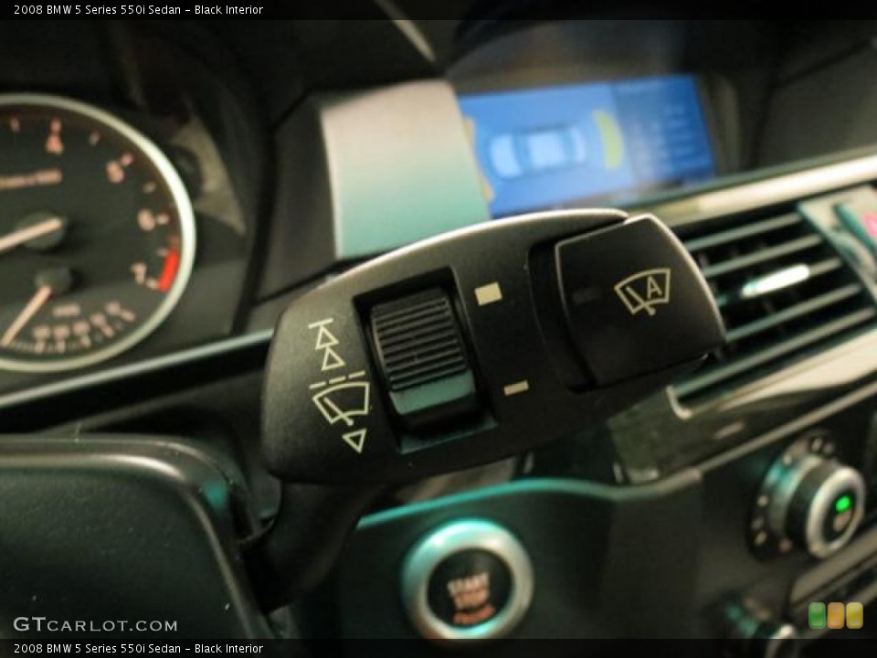 Black Interior Controls for the 2008 BMW 5 Series 550i Sedan #82070573