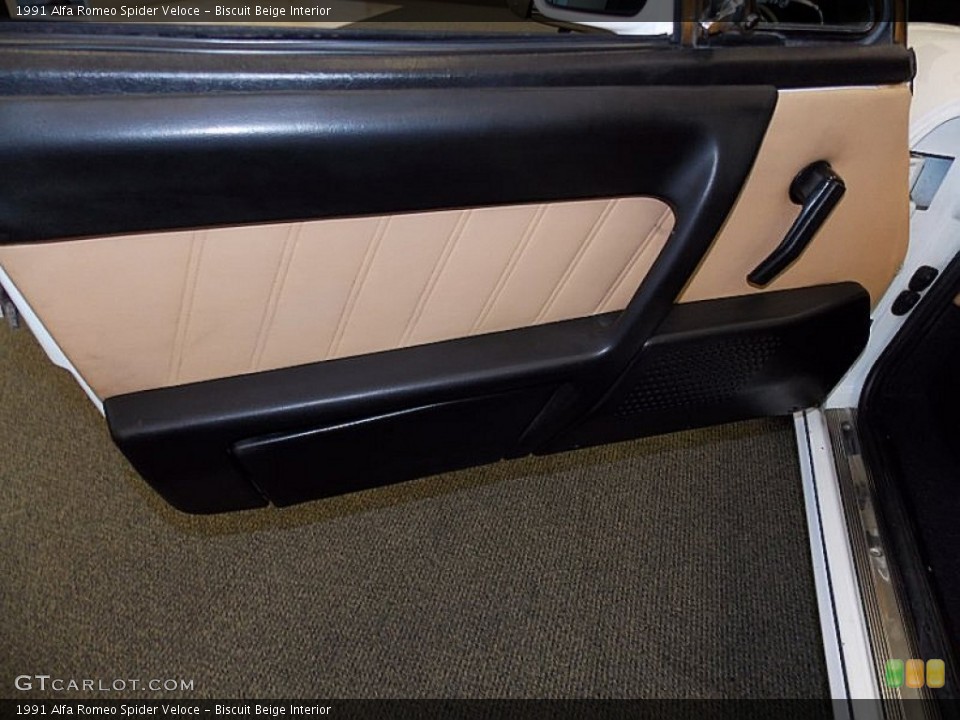 Biscuit Beige Interior Door Panel for the 1991 Alfa Romeo Spider Veloce #82071067
