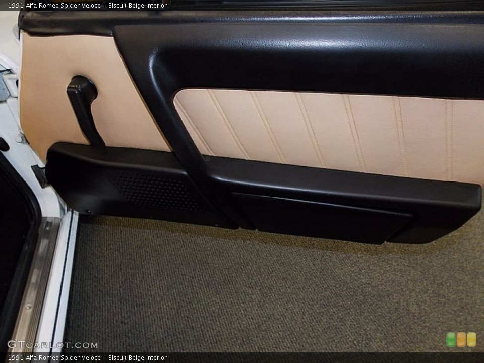Biscuit Beige Interior Door Panel for the 1991 Alfa Romeo Spider Veloce #82071198