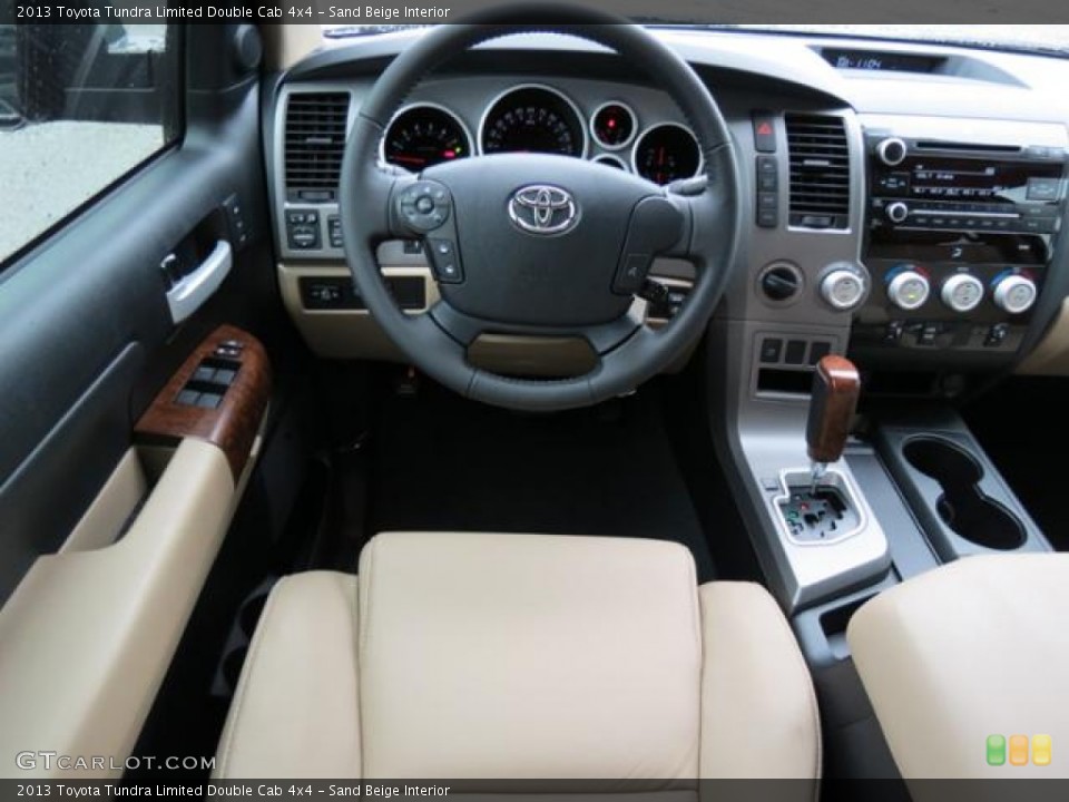 Sand Beige Interior Dashboard for the 2013 Toyota Tundra Limited Double Cab 4x4 #82071539