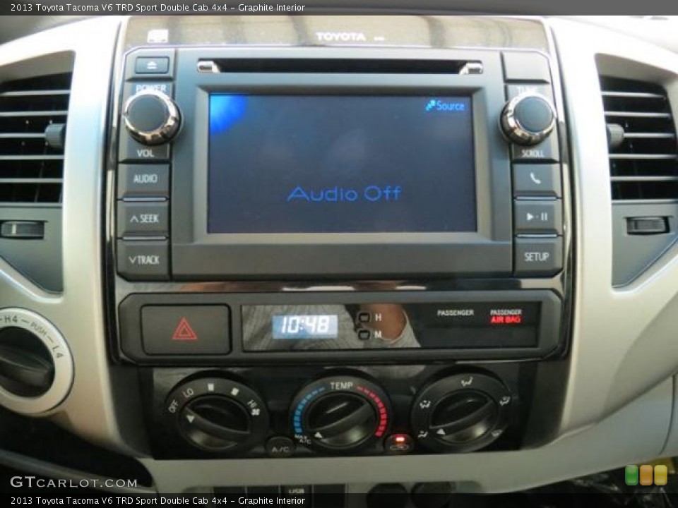 Graphite Interior Controls for the 2013 Toyota Tacoma V6 TRD Sport Double Cab 4x4 #82072229