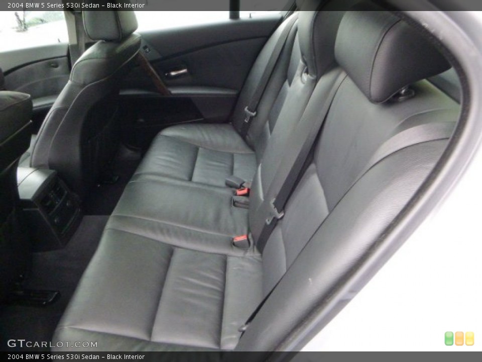 Black Interior Rear Seat for the 2004 BMW 5 Series 530i Sedan #82074179