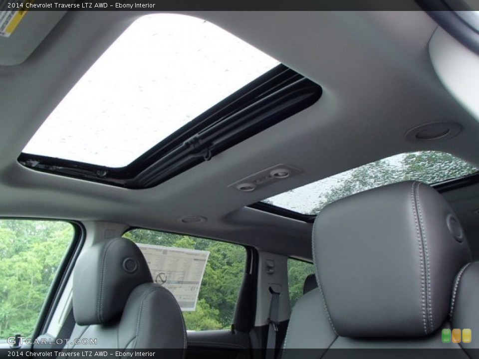 Ebony Interior Sunroof for the 2014 Chevrolet Traverse LTZ AWD #82075511