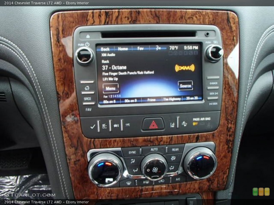 Ebony Interior Controls for the 2014 Chevrolet Traverse LTZ AWD #82075541