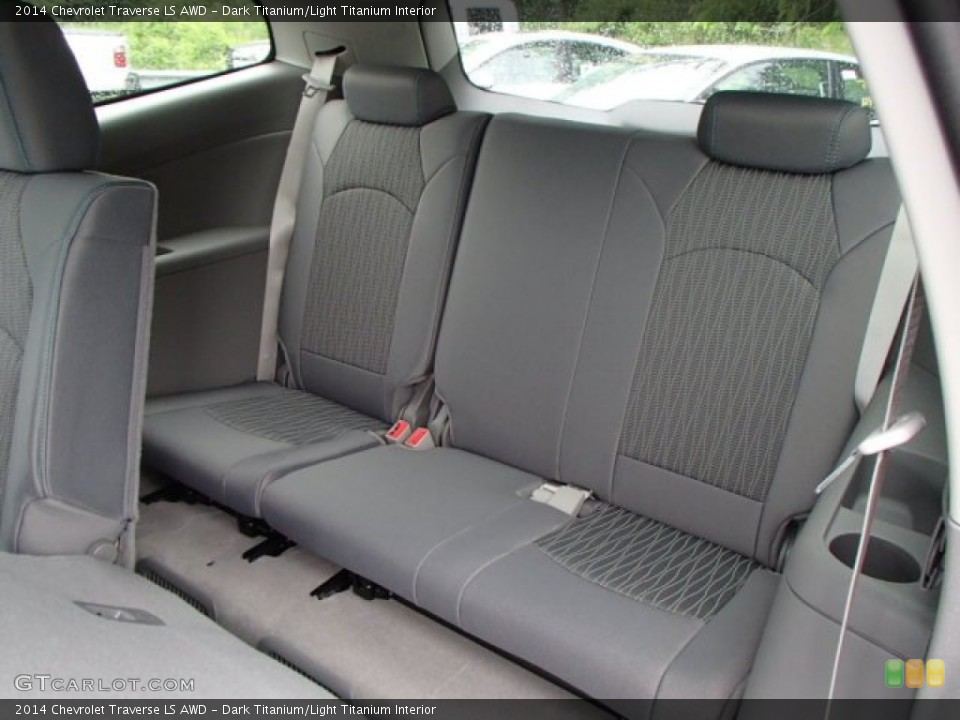 Dark Titanium/Light Titanium Interior Rear Seat for the 2014 Chevrolet Traverse LS AWD #82076456