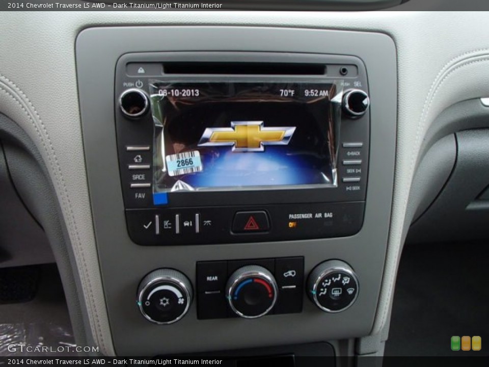 Dark Titanium/Light Titanium Interior Controls for the 2014 Chevrolet Traverse LS AWD #82076498