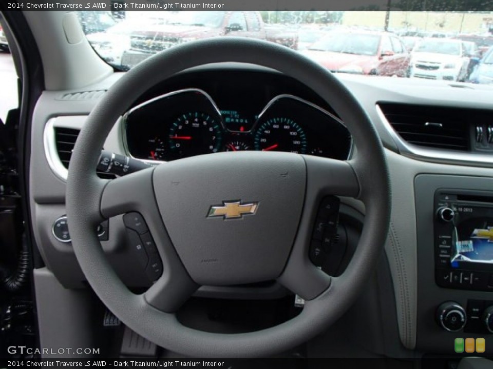 Dark Titanium/Light Titanium Interior Steering Wheel for the 2014 Chevrolet Traverse LS AWD #82076543