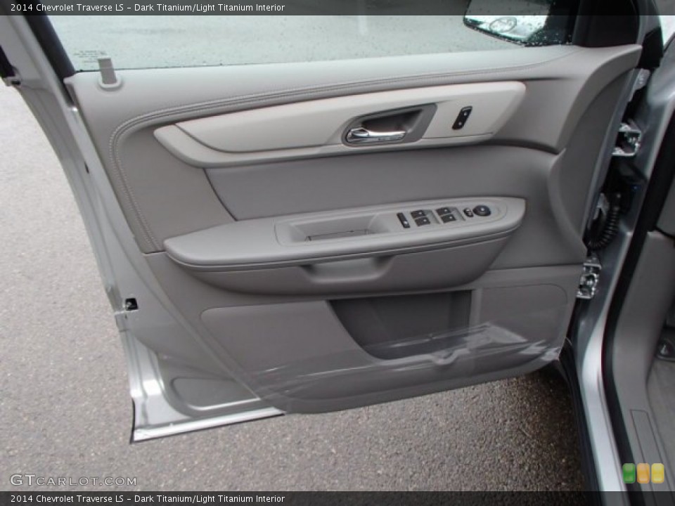 Dark Titanium/Light Titanium Interior Door Panel for the 2014 Chevrolet Traverse LS #82077350