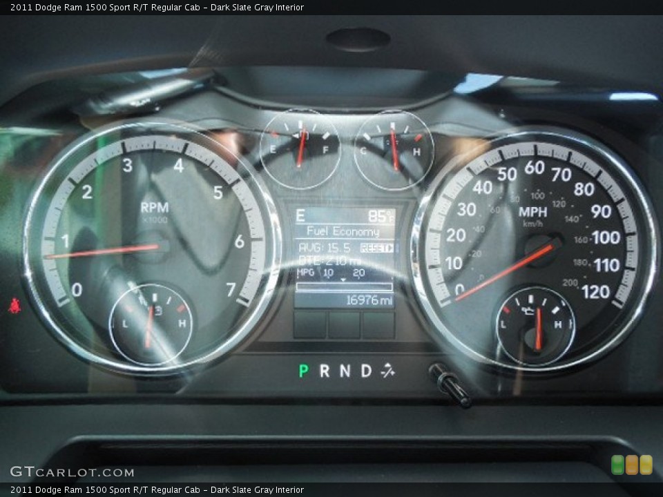Dark Slate Gray Interior Gauges for the 2011 Dodge Ram 1500 Sport R/T Regular Cab #82077884