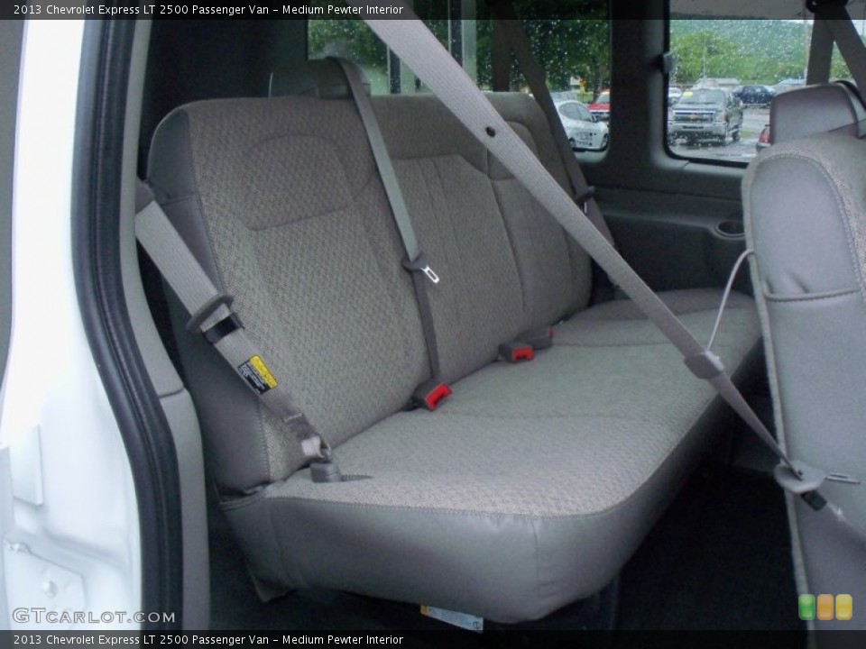 Medium Pewter Interior Rear Seat for the 2013 Chevrolet Express LT 2500 Passenger Van #82078064