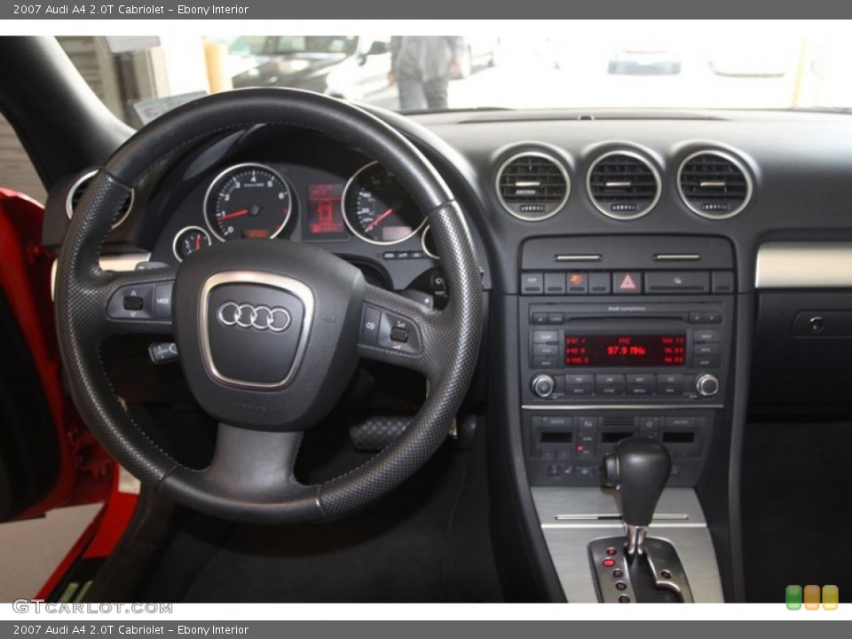 Ebony Interior Dashboard for the 2007 Audi A4 2.0T Cabriolet #82083255