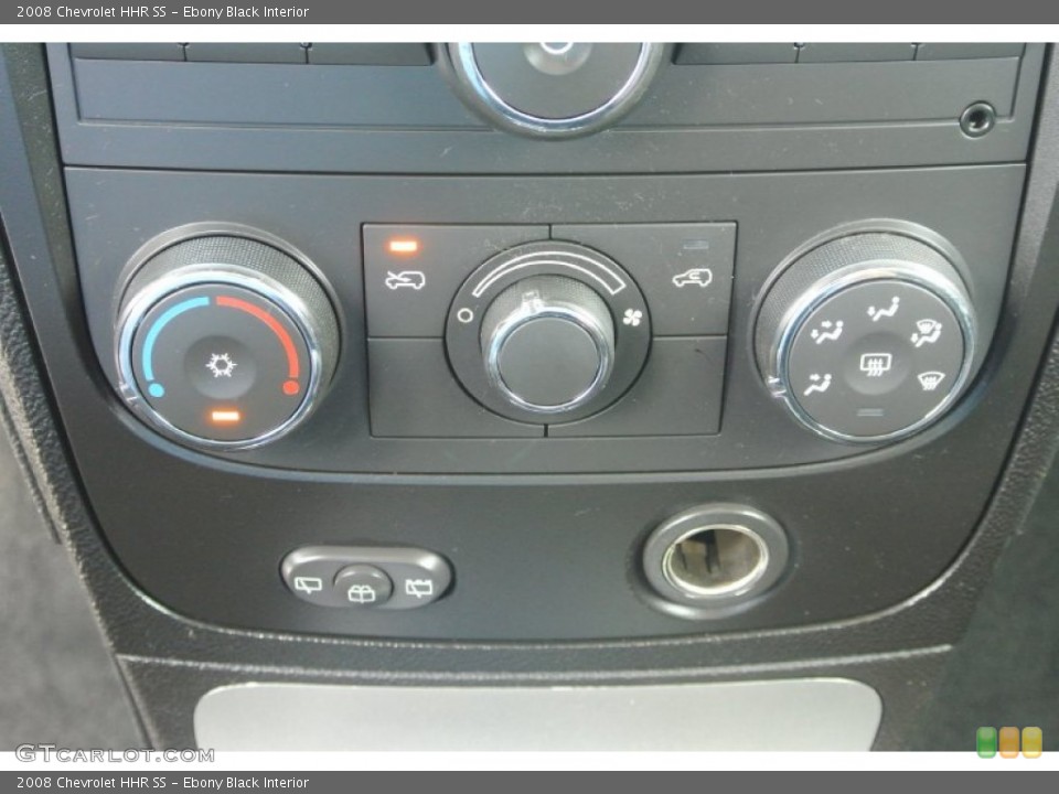 Ebony Black Interior Controls for the 2008 Chevrolet HHR SS #82083302