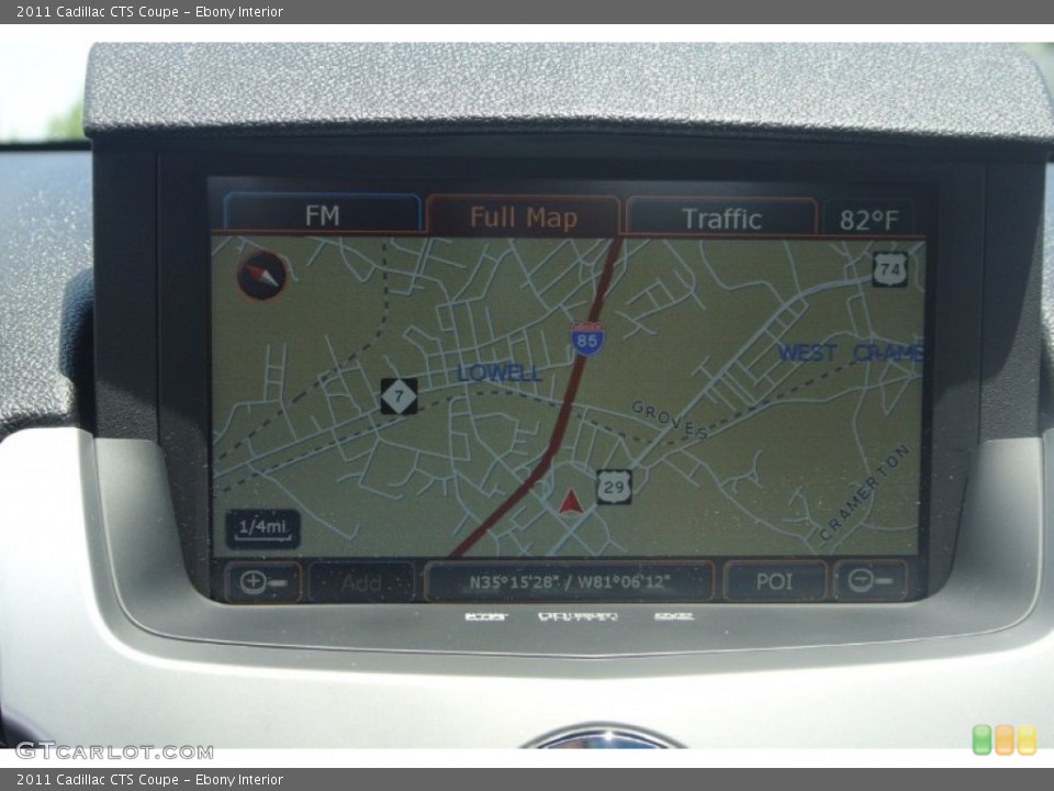 Ebony Interior Navigation for the 2011 Cadillac CTS Coupe #82084956