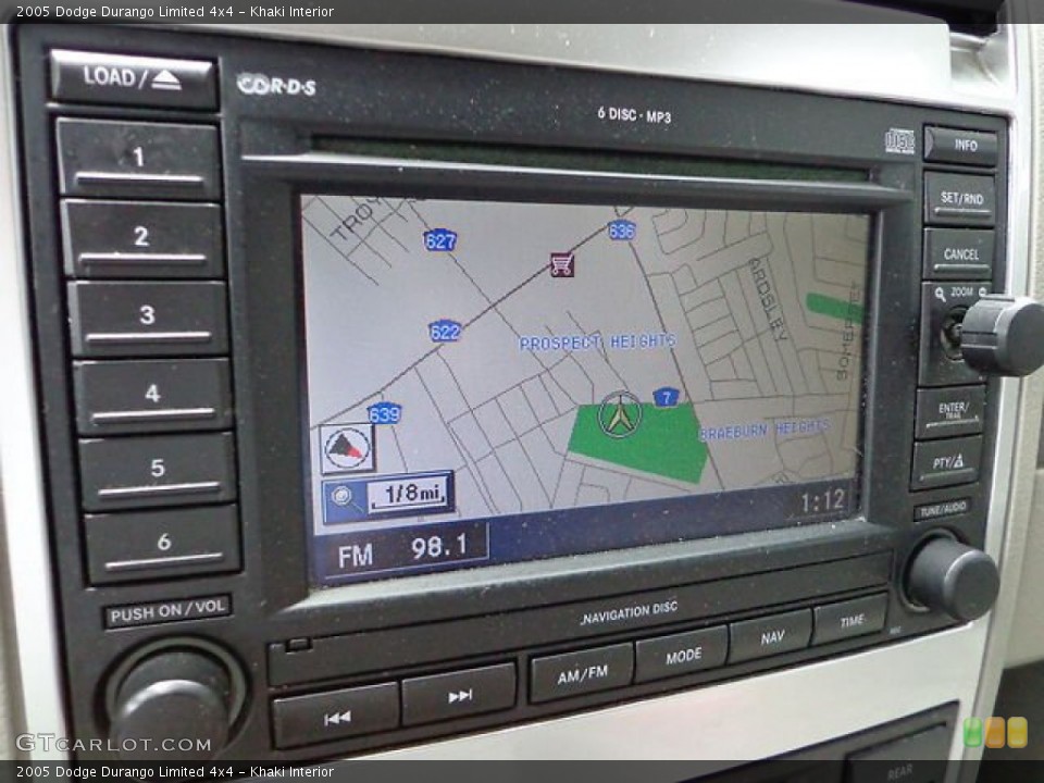 Khaki Interior Navigation for the 2005 Dodge Durango Limited 4x4 #82086857