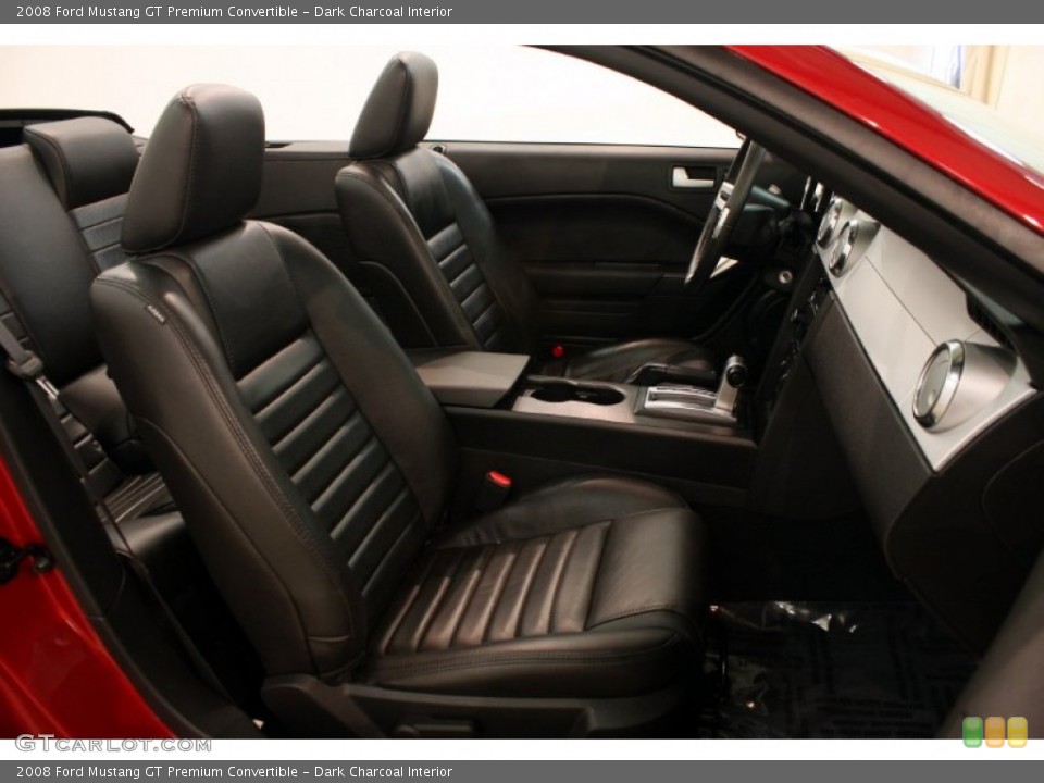 Dark Charcoal Interior Front Seat for the 2008 Ford Mustang GT Premium Convertible #82087933