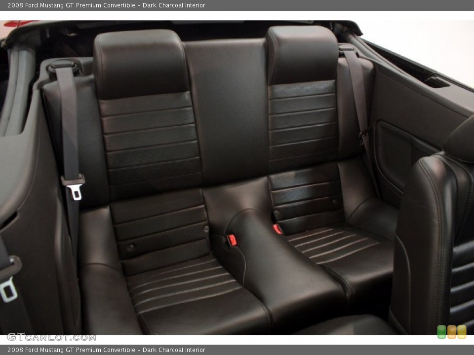 Dark Charcoal Interior Rear Seat for the 2008 Ford Mustang GT Premium Convertible #82087958