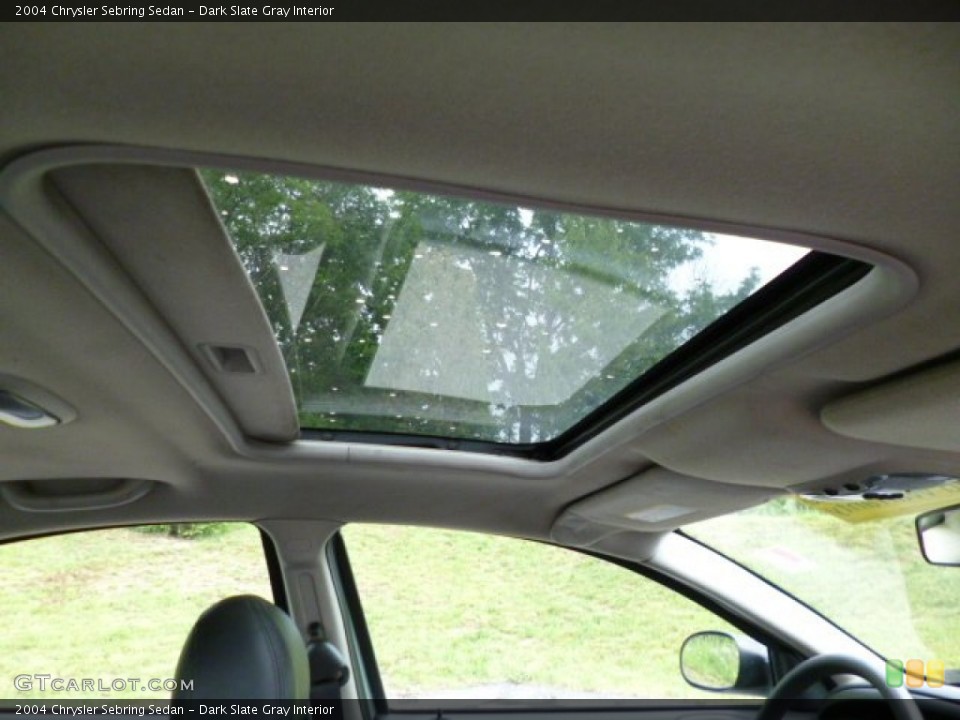 Dark Slate Gray Interior Sunroof for the 2004 Chrysler Sebring Sedan #82089413