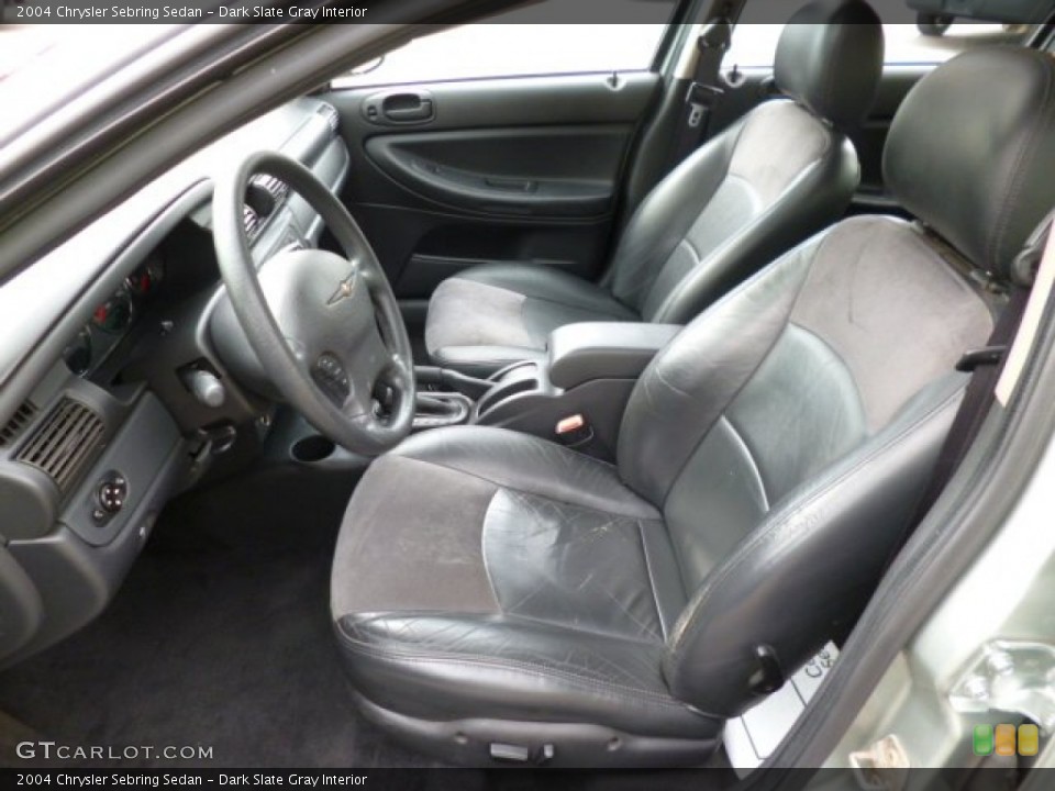 Dark Slate Gray Interior Front Seat for the 2004 Chrysler Sebring Sedan #82089495