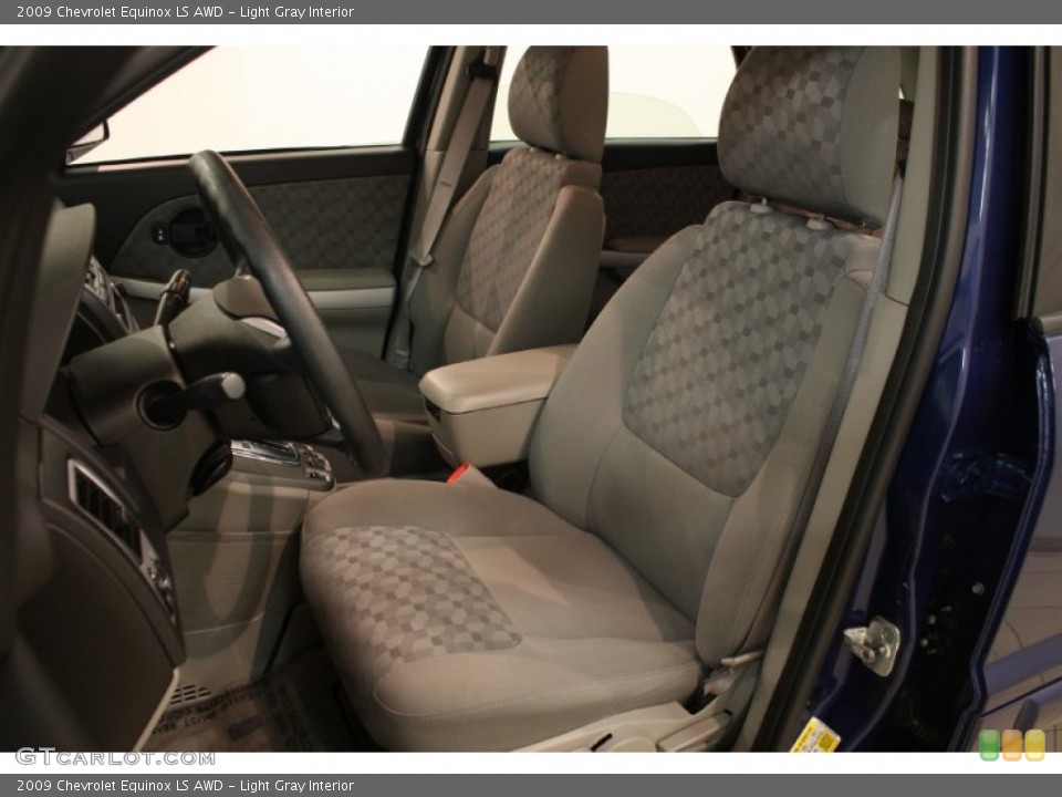Light Gray Interior Front Seat for the 2009 Chevrolet Equinox LS AWD #82089559