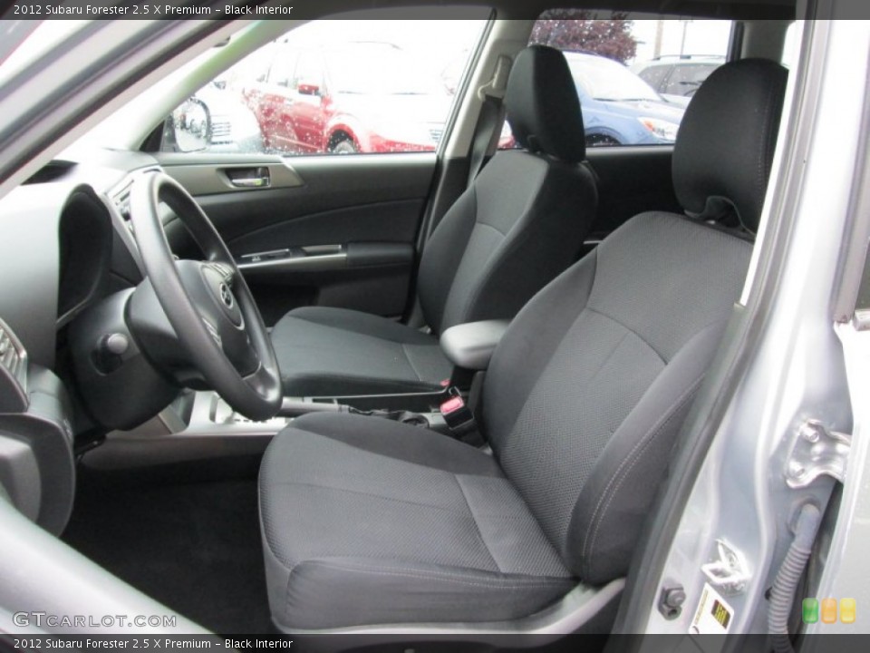 Black Interior Front Seat for the 2012 Subaru Forester 2.5 X Premium #82093619