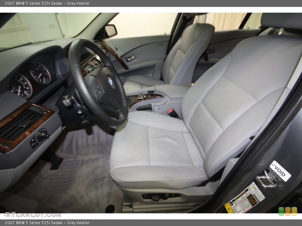 Grey Interior Front Seat for the 2007 BMW 5 Series 525i Sedan #82094292