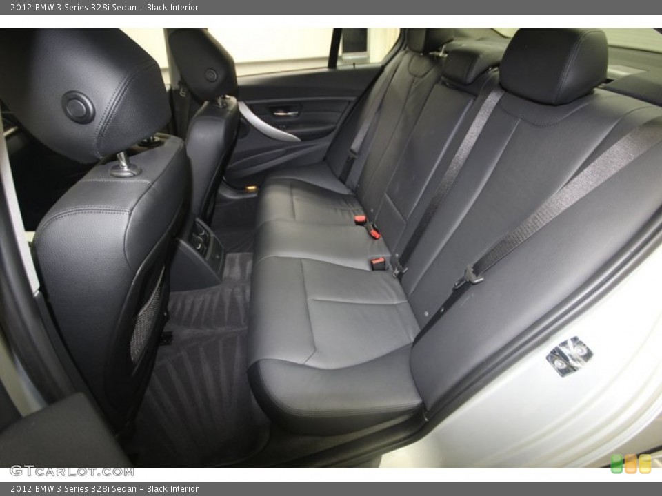 Black Interior Rear Seat for the 2012 BMW 3 Series 328i Sedan #82096490