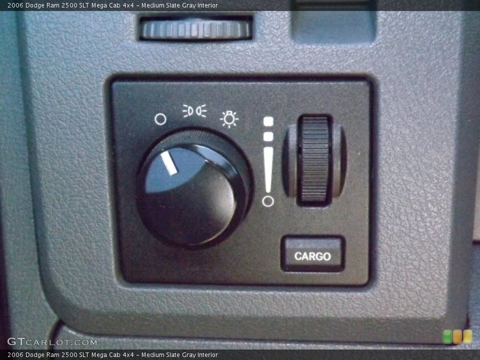 Medium Slate Gray Interior Controls for the 2006 Dodge Ram 2500 SLT Mega Cab 4x4 #82097168