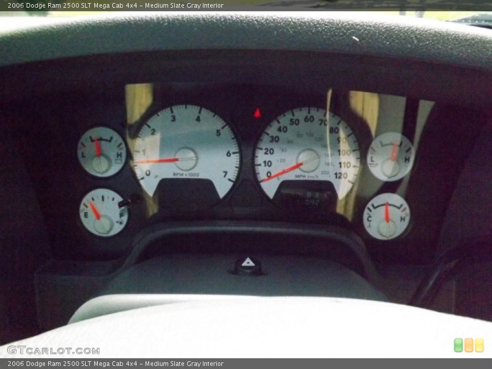 Medium Slate Gray Interior Gauges for the 2006 Dodge Ram 2500 SLT Mega Cab 4x4 #82097183