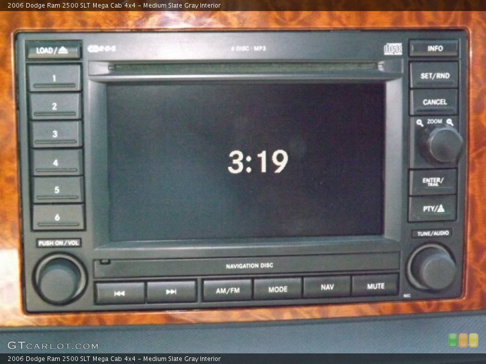 Medium Slate Gray Interior Controls for the 2006 Dodge Ram 2500 SLT Mega Cab 4x4 #82097195