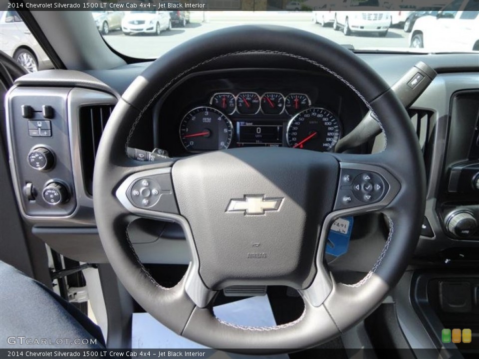 Jet Black Interior Steering Wheel for the 2014 Chevrolet Silverado 1500 LT Crew Cab 4x4 #82099229